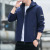 2021 Spring New Large Size Hooded Cardigan Jacket Men's Korean Casual Fashion Slim-Fitting Men's Clothing Overalls