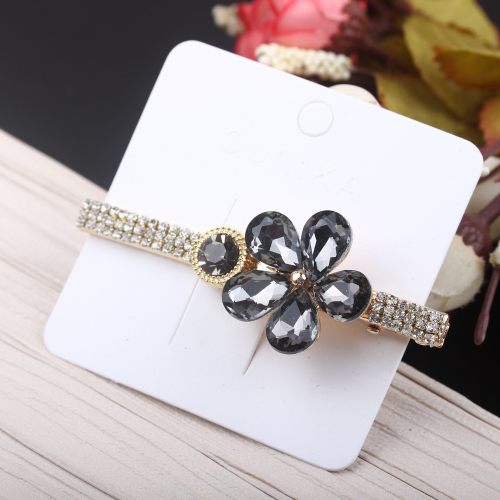 Boutique Ornament Wholesale Simple Barrettes Czech Diamond Bangs Clip Temperament Test Side Clip Cute hairpin Top Clip Adult 