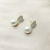 Earrings Retro Small Love Pearl Rake Nail Retro Blue Diamond Ear Bone Stud Rotating round Twist Plug