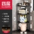 5-Layer Kitchen Bathroom Toilet Folding Rack Toilet Toilet Storage Rack Multi-Layer Tripod Storage Rack