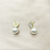 Earrings Retro Small Love Pearl Rake Nail Retro Blue Diamond Ear Bone Stud Rotating round Twist Plug