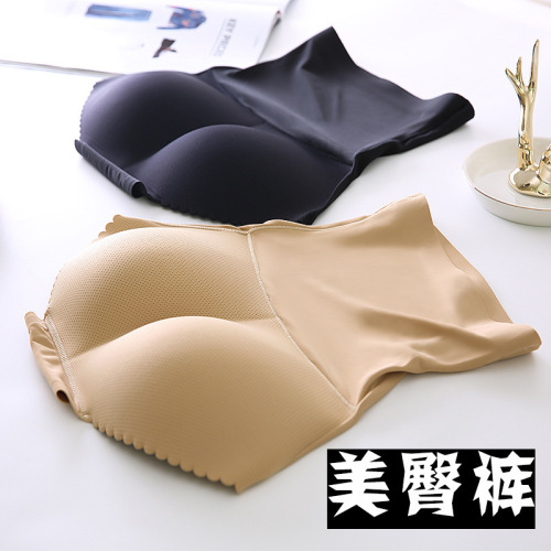 air permeable cushion fake butt belly shaping and hip lifting hip pants high waist fake pp seamless briefs women