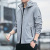 2021 Spring New Large Size Hooded Cardigan Jacket Men's Korean Casual Fashion Slim-Fitting Men's Clothing Overalls