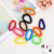 Candy Color Rainbow Hair Band Children Seamless High Elasticity Hair Band Towel Ring Simple Hair Accessories