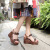 Travel 2021 New Sandals Women's Handmade Genuine Leather Flower Ethnic Style Women's Pumps Summer High Heels