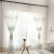 Bedroom Living Room Fresh Cotton Window Screen Parts Wholesale Embroidered Window Screen Fabric Factory Direct Sales