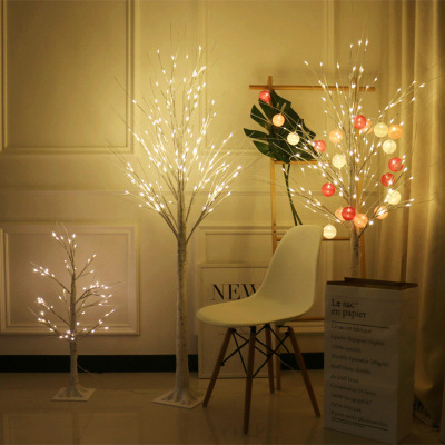 Hot Sale Silver Birch Lights Luminous Tree Lights LED Christmas Imitative Tree Colored Lights Spring Festival Landscape Lamp Home Decorative Lamp