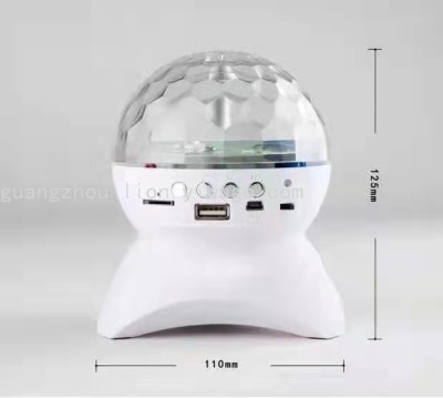 Factory Direct Sales 2020 High Quality Charging Bluetooth Stereo Mini Crystal Ball Effect Light