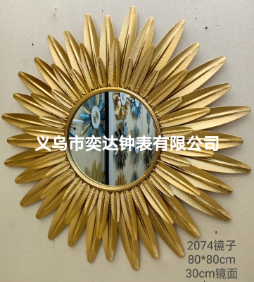 Iron Mirror Wall Hanging Fashion Decoration Atmosphere Custom Factory Direct Sales Foreign Trade Wholesale