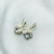 Flower Stud Earrings Short Shell Floral Ball Earrings Exquisite High-Grade Super Fairy Sweet Earrings for Women