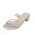 Rhinestone Sandals for Women 2021 New Summer Soft Bottom Fashionable Chunky Heel Roman Open Toe Outdoor Slippers Women