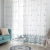 Elxi Home Textile Window Screen Factory Direct Sales Blue Leaves Bedroom Living Room Polyester Window Screen Curtain