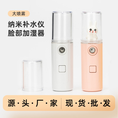 New Beauty Cold Spray Water Replenishing Instrument Spray Handheld Cute Pet Nano Small Water Replenishing Instrument Portable Humidifier Face Spray Instrument