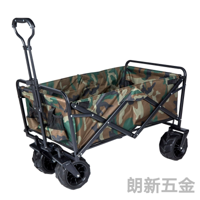Outdoor Camp Car Home Shopping Cart Portable Foldable Trolley Camping Car 7-Inch Trolley Stall Trolley
