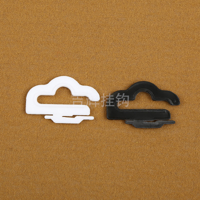 Black and White Plastic Hook Creative Personalized and Cute Cloud Sock Packing Hanger Clothes Display Box Hook Manufacturer Batch