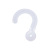 Jihui Plastic Question Mark Hook Cloth Willow Riveting Paper Card Accessories Accessories Perspex Strong Multifunctional Small Hook