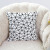 Amazon Household Goods Square Pillow Cover Peach Skin Fabric Sofa Waist Cushion Black and White Plaid Geometric Pillow Pillowcase