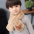 Autumn and Winter Imitation Rabbit Fur Brown Bear Series Scarf Scarves Thickened Warm Plush Children's Boys and Girls Scarf Baby