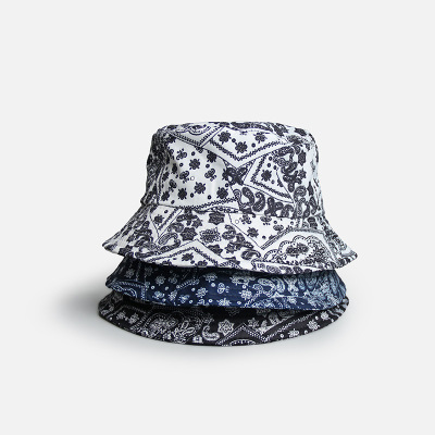 Paisley Bucket Hat Fashion Brand Street Cool Niche Bucket Hat Men and Women Couple Spring and Summer Hipster Hat