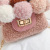 Wholesale Children's Autumn and Winter Plush Messenger Bag New Fur Ball Chain Classic Style Girl Princess Single Shoulder Change Small Bag