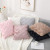 Ins Amazon Rabbit Fur Quilted Wave Pattern Pillow Cover Couch Pillow Bedside Cushion Living Room Back Cushion Wholesale