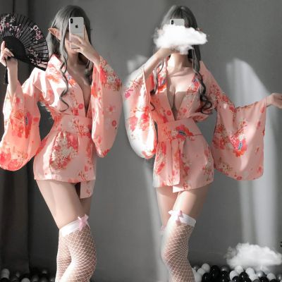 Liyu Ink Sexy Lingerie Japanese Kimono Cosplay Role-Playing Printing Romantic Temptation Sao One Piece Dropshipping