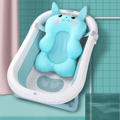 Newborn Baby Shower Fantastic Product Sitting Lying Baby Net Bath Sponge Bathtub Suspension Bath Mat Bath Bed Non-Slip Net Pocket Pad