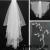 Wedding Dress Bride Accessories Double Circle Short Soft Veil Single Party Fashion Simple Bride Wedding Veil