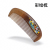 Factory Direct Sales Natural Log Gradient Two-Color Wood Painted Moon Comb Relief Craft Comb