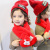 Christmas Santa Claus Children's Scarf Plush Scarf Boys and Girls Thickened Keep Baby Warm Scarf Korean Winter