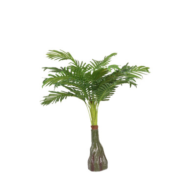 Xiang Rui Artificial Palm Leaf Plant Mini Pot Plant Small Sunflower Leaf Tree Accessories Feather Sunflower Leaf Ground Bonsai Wholesale Decoration