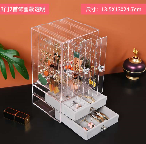 acrylic earring storage box