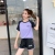 Women's Summer Loose Leisure Sports Breathable Slim Fit Quick Drying Clothes Home Loose T-shirt Short Pants Two-Piece Set