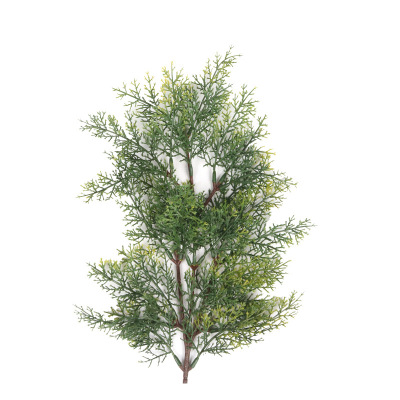 Artificial Cypress Leafy Branch Welcome Pine Landscape Plant Chinese Arborvitae Twig Pine Pine Needle Fruit Tree Decoration Arborvitae Accessories Wholesale