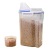 with Measuring Cup Handle Rice Bucket 2kg Transparent Moth-Proof Moisture-Proof Kitchen Storage Jar Cereals Sealed Can