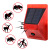 Outdoor Solar Alarm Light Driving Warning Light with Remote Control DC Charging