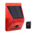 Outdoor Solar Alarm Light Driving Warning Light with Remote Control DC Charging