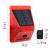 Outdoor Solar Alarm Light Driving Warning Light with Remote Control DC Charging