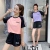 Women's Summer Loose Leisure Sports Breathable Slim Fit Quick Drying Clothes Home Loose T-shirt Short Pants Two-Piece Set