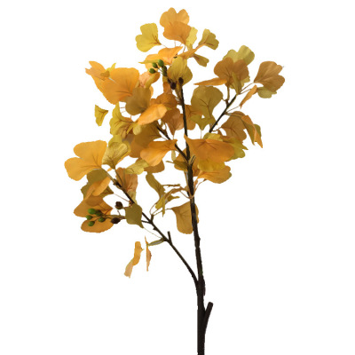Artificial Green Plant Indoor 0.9 M Ancient Branches Spring and Autumn Ginkgo Leaves Ginkgo Floor-Standing Decorations Museum Factory Wholesale