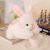 Simulation Little Bunny Plush Toy Lying Lying Rabbit Doll Jade Hare Couple Rabbit Children's Birthday Gifts Female Doll