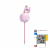 Korean Style Cute Cartoon Flamingo Ball Ball Ball Pen Girl Heart Creative Plush Shell Student Craft Pen Customization