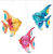 Xiaoqing New Elements Color Unified Paper Carving Small Goldfish Pattern Paper Flower-Turning Custom Paper Crafts Amazon EBA