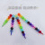12-Color Transparent Bead Crayon Cut-Free Spherical Crayon Cut-Free Joint Pen
