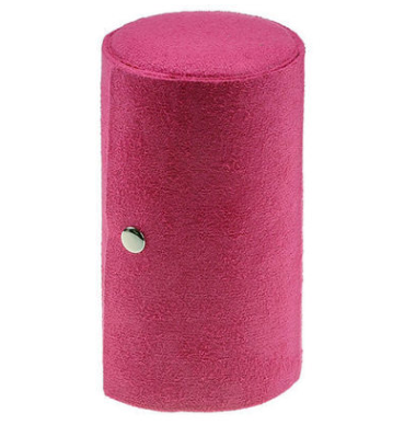 Creative Flannel Cylinder Three-Layer Jewelry Box Portable High Quality Flannel Three-Layer Ear Stud and Ring Ornament Storage Box