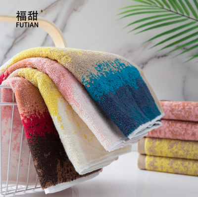 Futian-Colorful Cotton Towel Thick Face Towel Absorbent Towel