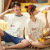 2021 New Couple Pajamas Summer Short-Sleeved Cotton Men's and Women's Summer Korean Cartoon Cute Thin Home Wear