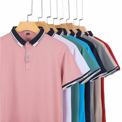 Factory Direct Sales Lapel Short-Sleeved T-shirt Business Attire Polo Shirt Advertising Shirt Cultural Shirt Enterprise Work Clothes Custom Printed Logo