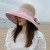 Spring and Summer Women's Sun Hat Foldable Hat Big Brim Sun Protection Hat Mesh Bucket Hat Temperament Beach Straw Hat Sun Hat