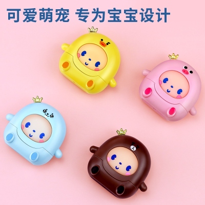 Flash Children's Seal Material Wholesale Photosensitive Student Clothes Name Baby Clothing Name Stamp Cute Crown Monkey